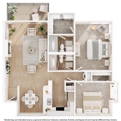A floor plan of a house with a kitchen, living room, dining room, and bathroom.